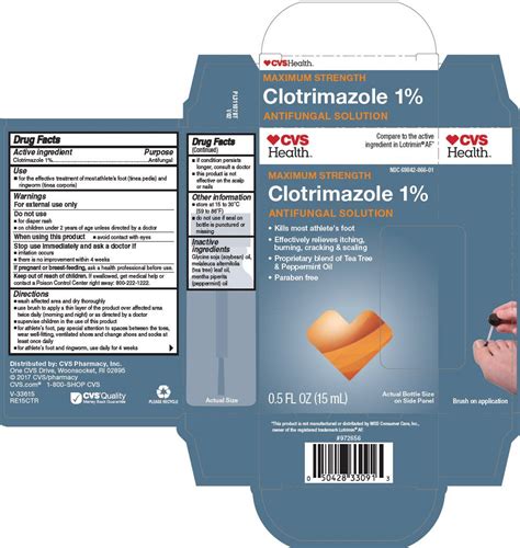 Cvs Clotrimazole Maximum Strength Solution Cvs Pharmacy