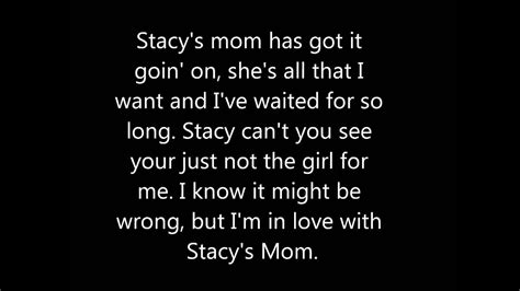 stacy s mom lyrics youtube