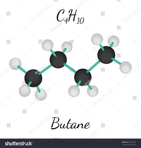 The molecular formula of butane is c4h10. C4h10 Butane Molecule Stock Vector 389716321 : Shutterstock