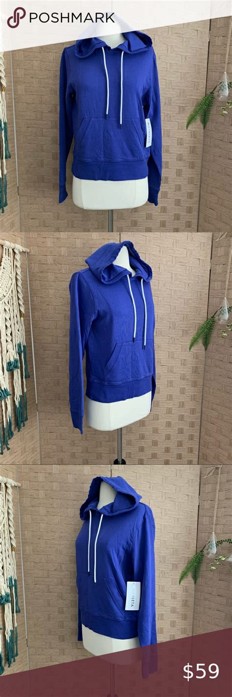 Nwt Athleta Sundown Hoodie Sweatshirt Blue Sweatshirts Hoodie Sweatshirts Hoodies