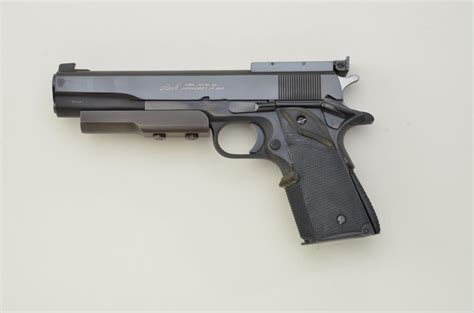 Colt Series 70 Semi Auto Pistol With Custom Clark Target Long Slide