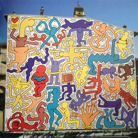Keith Haring Mural Project Church Of Santantonio Pisa Italy 1989