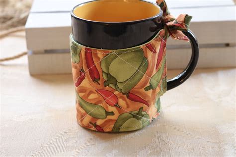 Pattern Only Microwaveable Cup Cozy Universal Design Two Etsy Cup