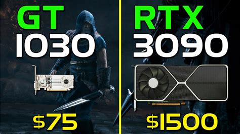 Rtx 3090 Vs Gt 1030 How Big Is The Difference Youtube