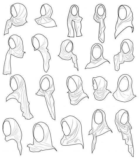 how to draw a girl wearing hijab step by step pencil sketch drawing images and photos finder