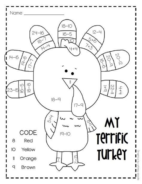 Thanksgiving Addition Worksheets Worksheet Hero