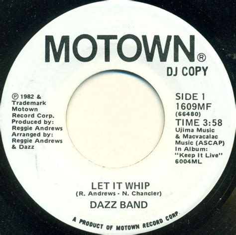 Album Let It Whip De Dazz Band Sur Cdandlp