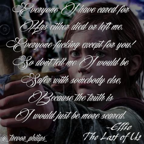 The Last Of Us Edit Ellie Quote By Krehani29 On Deviantart