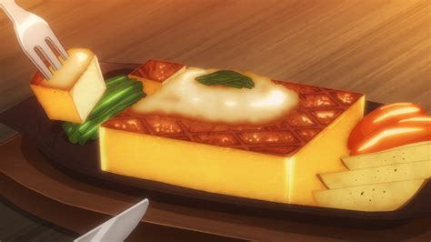 Itadakimasu Anime Food Tofu Steak Yummy Food