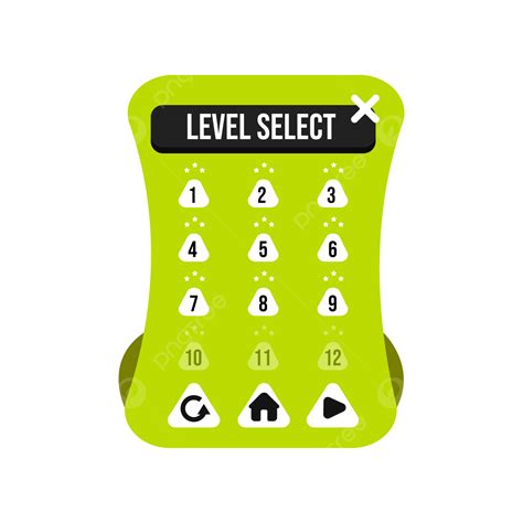 Level Select Vector Hd Images Green Game Level Select Design Game
