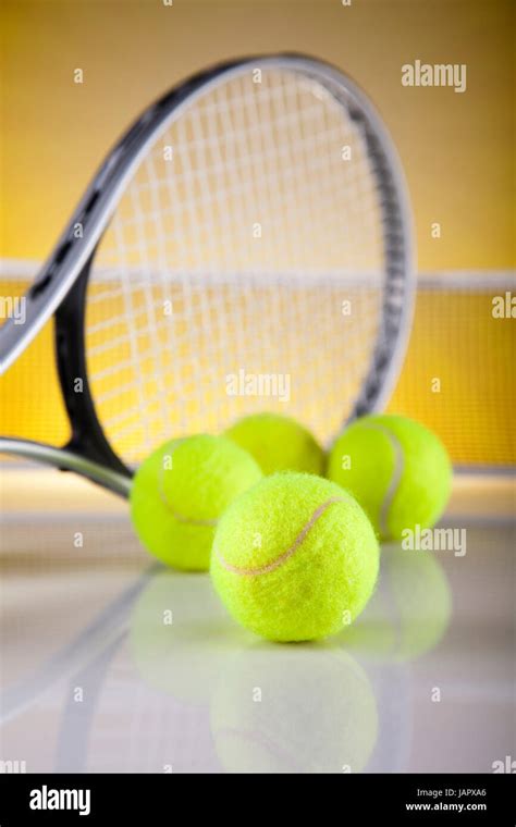 Tennis Tennis Ball Stock Photo Alamy