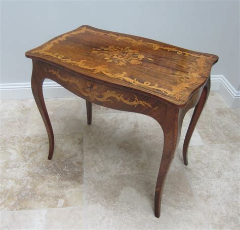 Rosewood And Marquetry Inlaid Table Domani Devon