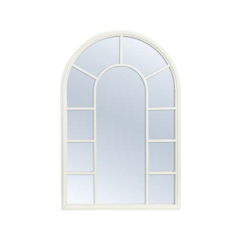 Cooper And Co Vault Arched Iron Indoor Outdoor Mirror White Bunnings