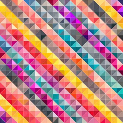 Colorful Mosaic Geometric Abstract Background 683058 Vector Art At