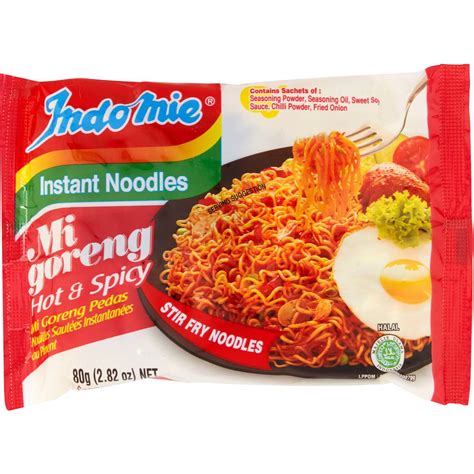 Buy Indomie Mi Goreng Hot And Spicy Instant Noodles G Online Shop My