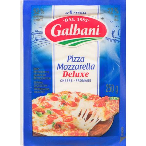 Other fat free cheeses taste like punishment but i found it was delicious and melted well. Galbani Cheese Pizza Mozzarella Deluxe 22 % M.F. 250 g ...