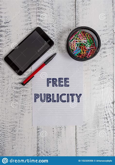 Conceptual Hand Writing Showing Free Publicity Business Photo Text