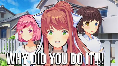 Finale Mcs Sister Tries Getting Rid Of Monika And Mc Ddlc Poems Of