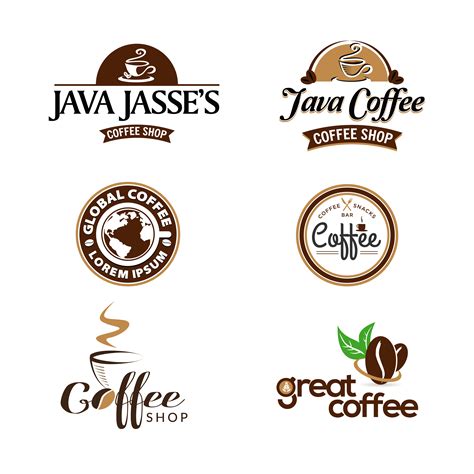 Colección De Logos De Negocios De Cafetería 602702 Vector En Vecteezy