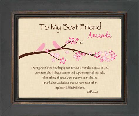 Wedding gift ideas for best female friend:13 unique ideas. BEST FRIEND Gift Personalized print for Best Friend 8x10
