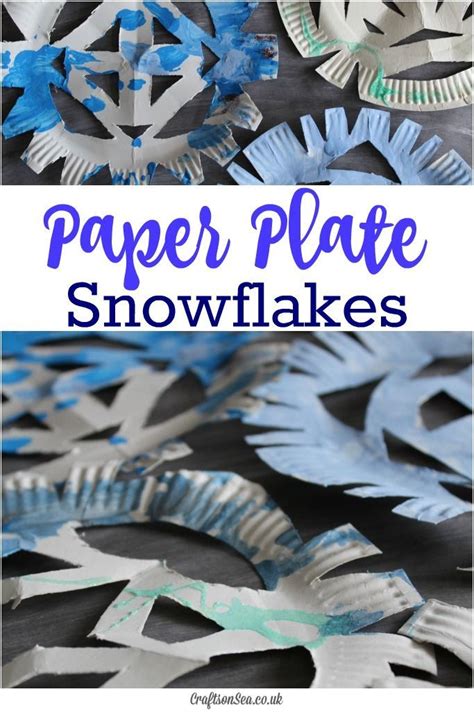 This Simple Paper Plate Snowflakes Craft For Kids Is Perfect For Cold