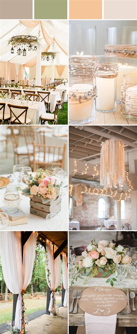 Top 10 Elegant And Chic Rustic Wedding Color Ideas Stylish Wedd Blog