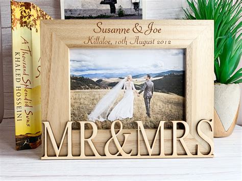 Personalised Wedding Frame Wedding Photo Frame Engraved Etsy