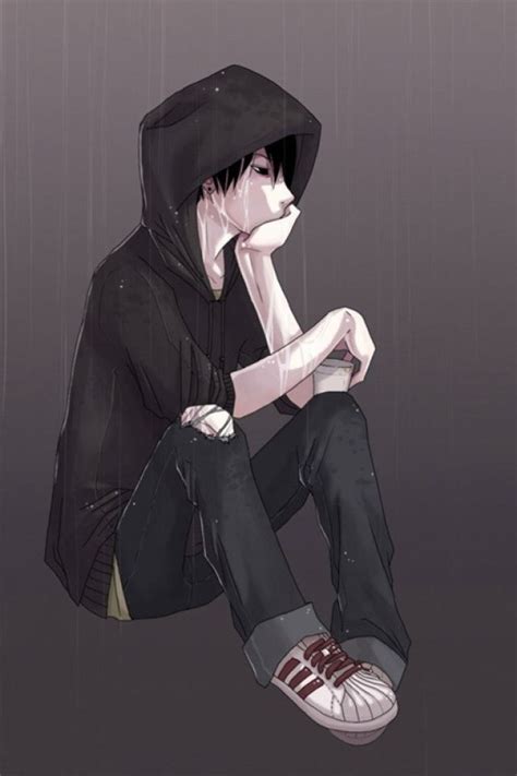 Anime Guy With Hoodie Download Wallpapers Download 640x960 Emo Hoodie Anime Anime Boys