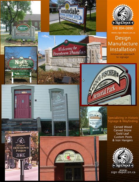 The Sign Depotcustom Historical Site Signs And Wayfinding Signage