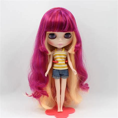 Fortune Days Nude Blyth Doll No Bl Mint Hair With Bangs Joint Body Flesh Color Skin