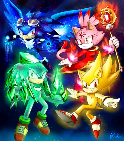 Sth Super Four By Biko97 On Deviantart Sonic And Amy Sonic And