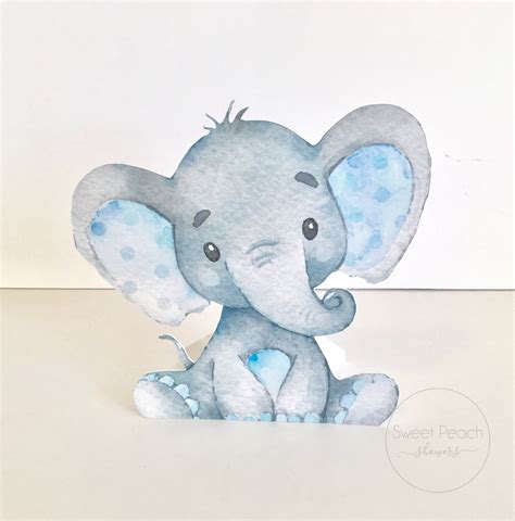 Elephant Baby Shower Decor Centerpieces Nursery Centerpiece Etsy
