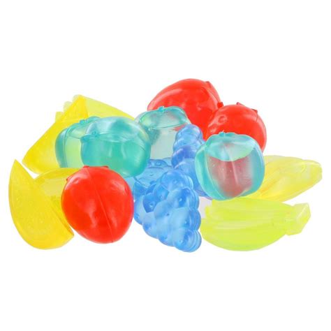 Fruit Shaped Reusab Plastic Ice Cubes Pack Of 16 Colors May Vary