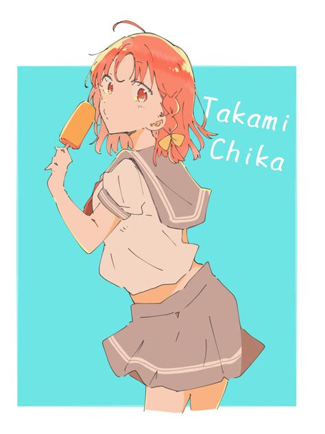 Takami Chika Love Live Love Live Sunshine Red Neckwear Absurdres Artist Request