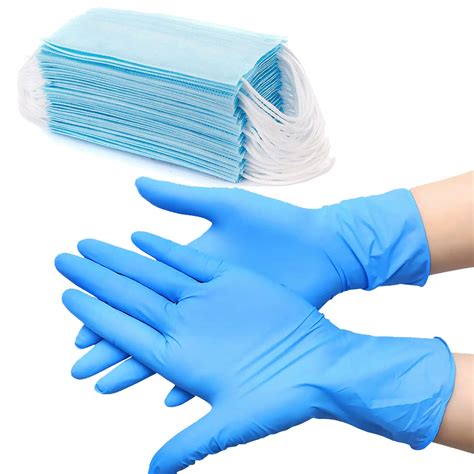 Shocknshop Blue Disposable Powder Free Nitrile Surgical Rubber Hand