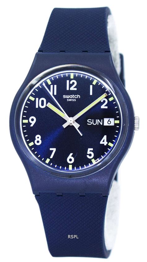 Swatch Originals Sir Blue Quartz Gn718 Unisex Watch Downunderwatches
