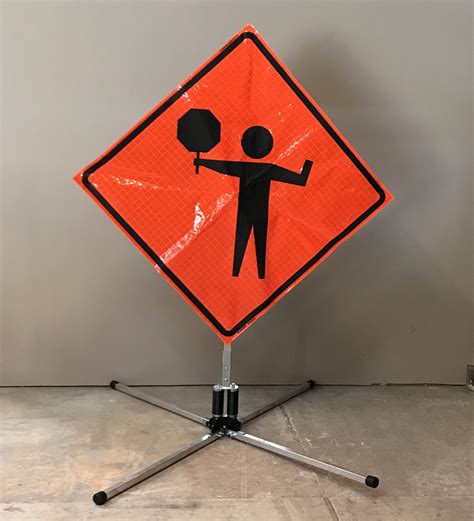 Traffic Control Sign Flagger Symbol Cal West Rentals