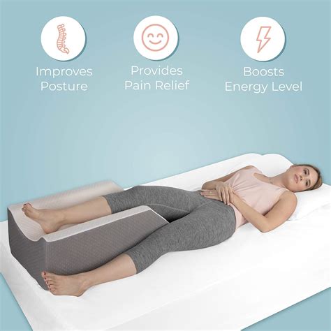 buy kӧlbs single leg elevation pillow post surgery leg pillow stylish chic jacquard cover