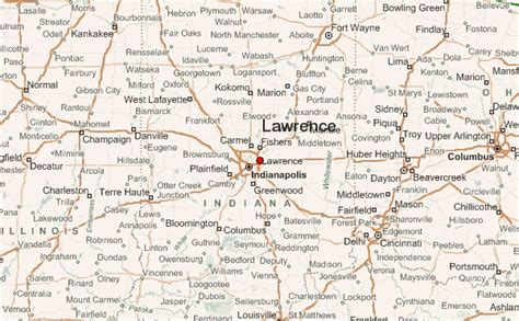 Guía Urbano De Lawrence Indiana