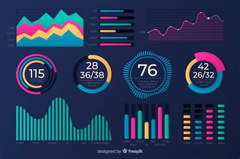 Free Vector Flat Design Of Chart Collection Template