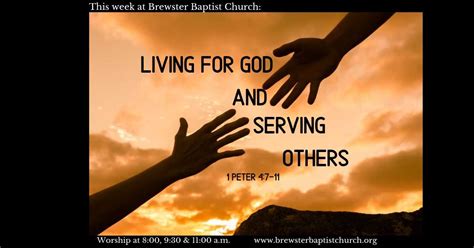 Living For God And Serving Others Brewster Baptist Church
