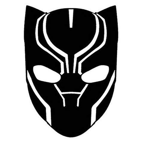 Marvel Black Panther Mask Decal Black Panther Drawing Black Panther