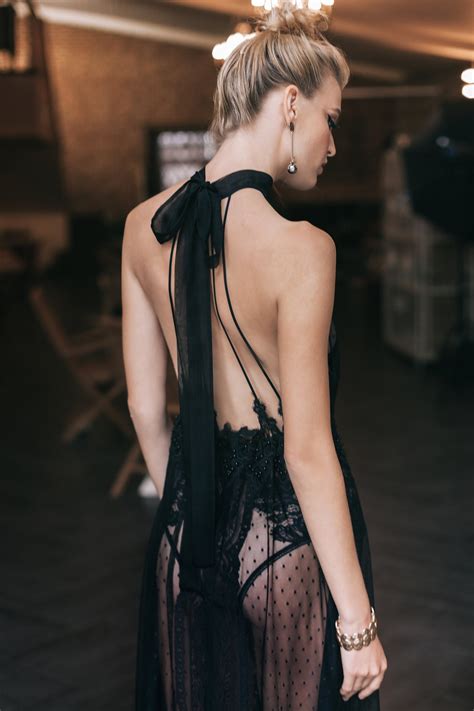 see through black bridal nightgown with lace f41 etsy
