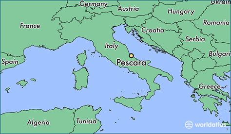 Where Is Pescara Italy Pescara Abruzzo Map