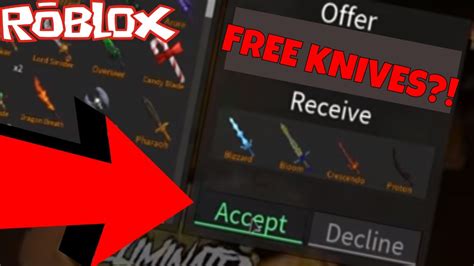 This Guy Gives Me All These Exotic Knives Roblox Assassins Free