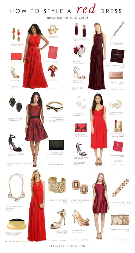 What Kind Of Jewelry To Wear With Red Dress Copper Havend