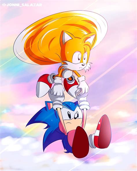 Sonic And Tails Fanart By Jonnisalazar On Deviantart Sonic Sonic Art Fan Art