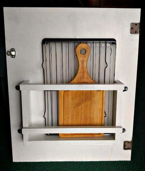 Diy Cutting Board Holder For A Cabinet Door The Gardening Cook