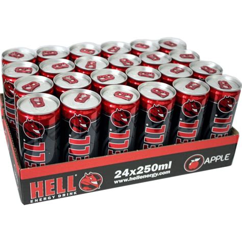 Hell Energy Drink 250ml Hell Apple Energy Drink 250ml Hell Ice Cool Energy Drink 250ml