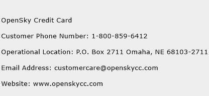 Potentially, your driver's license or other identifying documents. OpenSky Credit Card Contact Number | OpenSky Credit Card ...